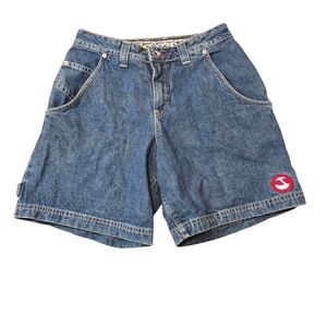 Vintage JNCO Girlie Stuff Denim Shorts (Blots)